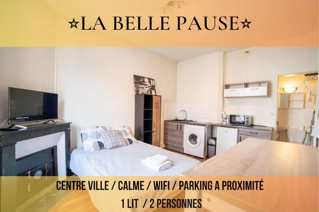 La Belle Pause - Studio Auxerre Proche Parking Экстерьер фото